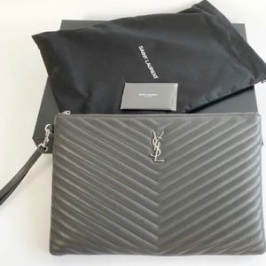 YSL QUILTED MONOGRAMME WRISTLET… MAKE OFFERS